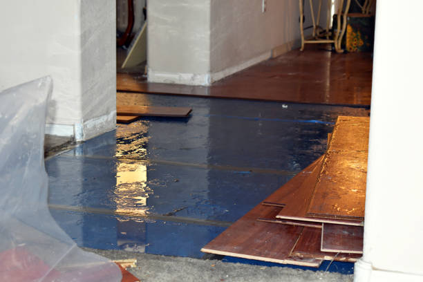 Professional Burst Pipe Cleanup technician working in Portage, WI